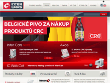 Tablet Screenshot of intercars.cz