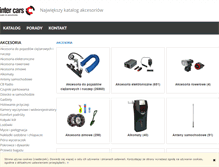 Tablet Screenshot of akcesoria.intercars.com.pl